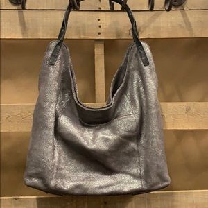 Sondra Roberts Soft Metallic leather shoulder bag